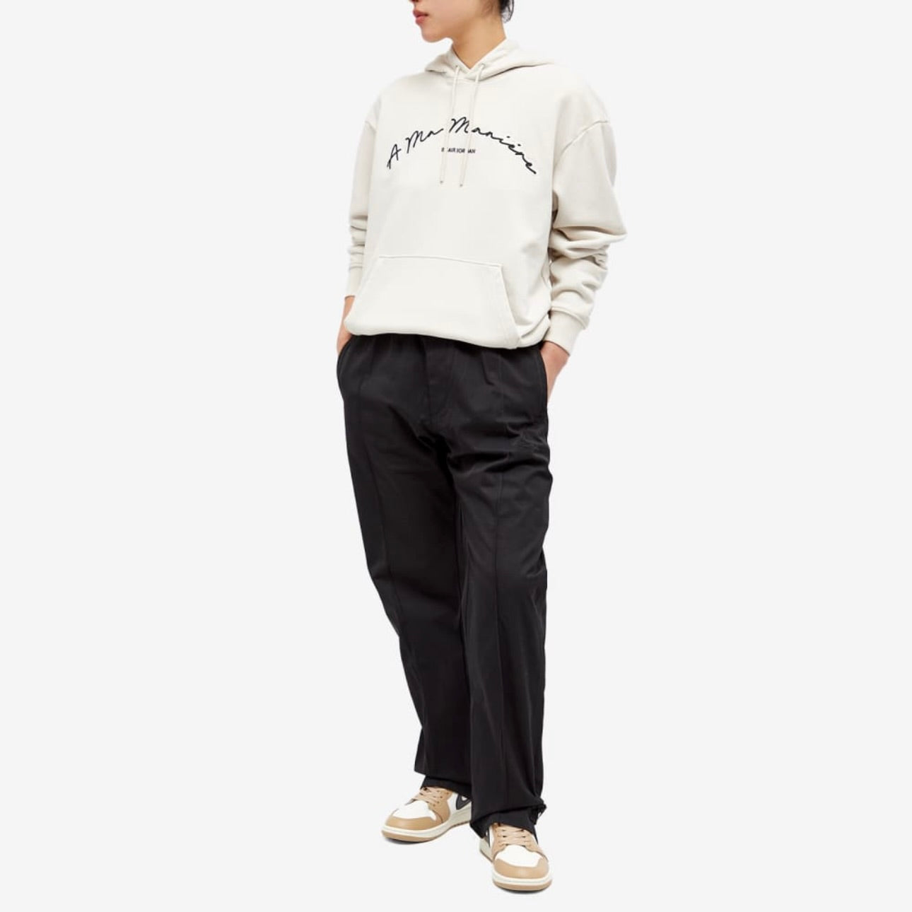 Jordan x A Ma Maniére Fleece Hoodie Light Brown