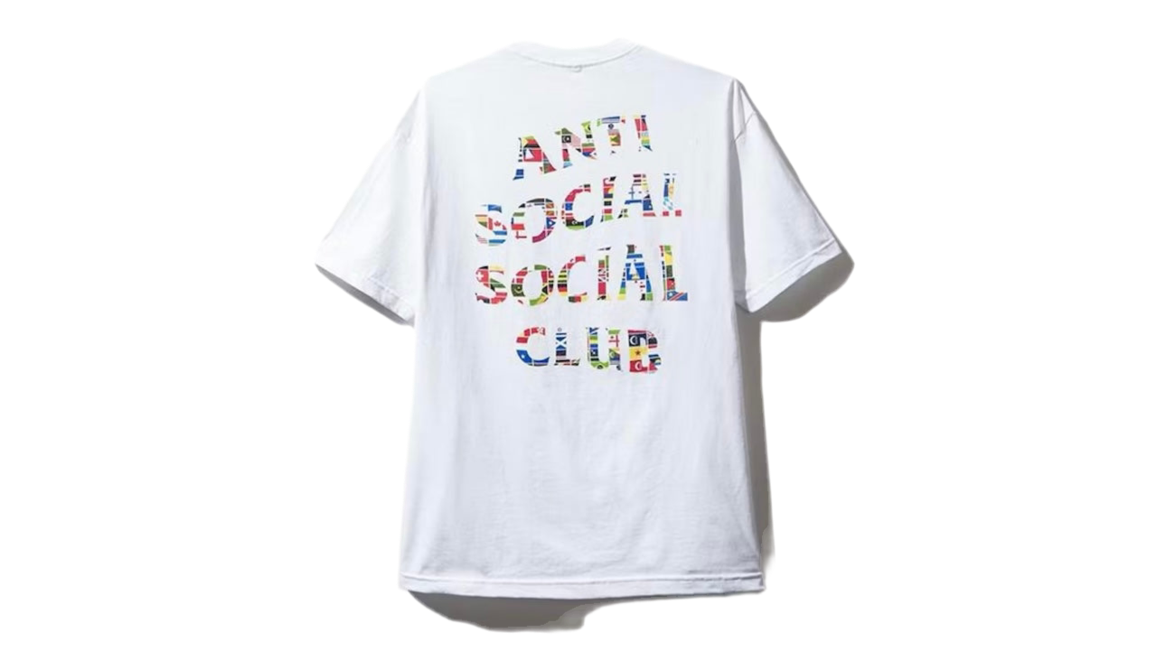 Anti Social Social Club Flag Tee White