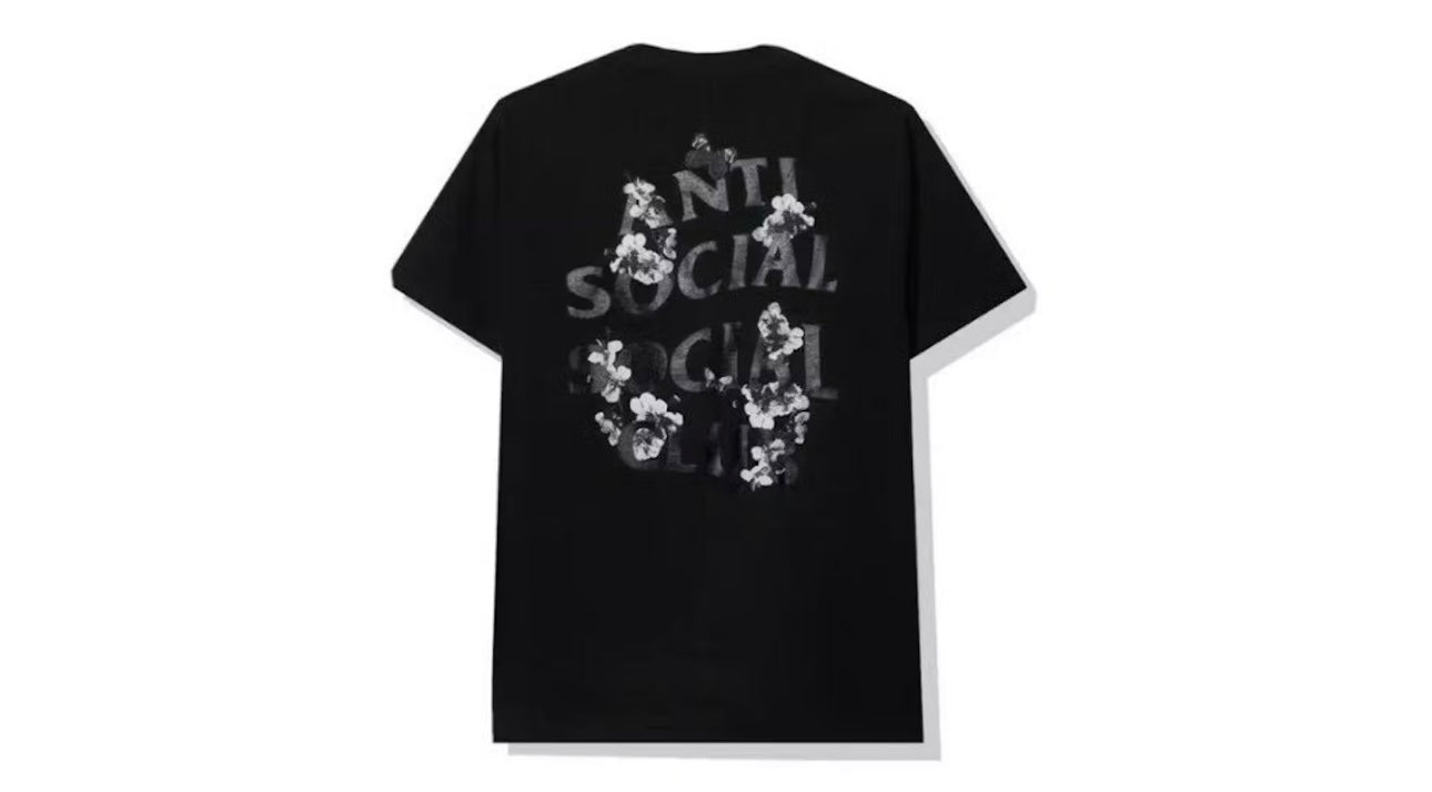 Anti Social Social Club Floral Tee Black