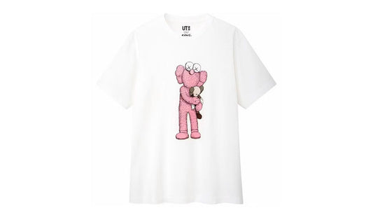 Kaws x Uniqlo Pink BFF Tee