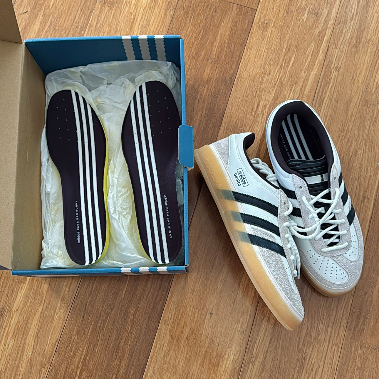 Bad Bunny x Adidas Gazelle Indoor White